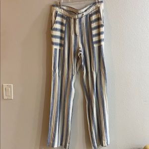 Striped flowy pants with pockets!